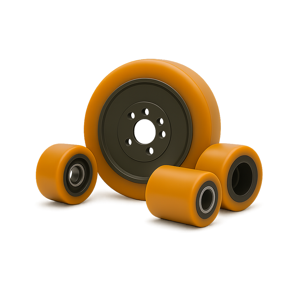 Ruedas para apiladores y transpaletas